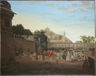 La Plaza del Mercado de Trichinopoly, 1800